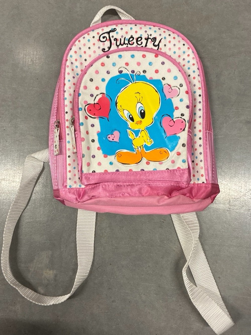 Warner Bros. Tweety Pink and Yellow Kids Backpack